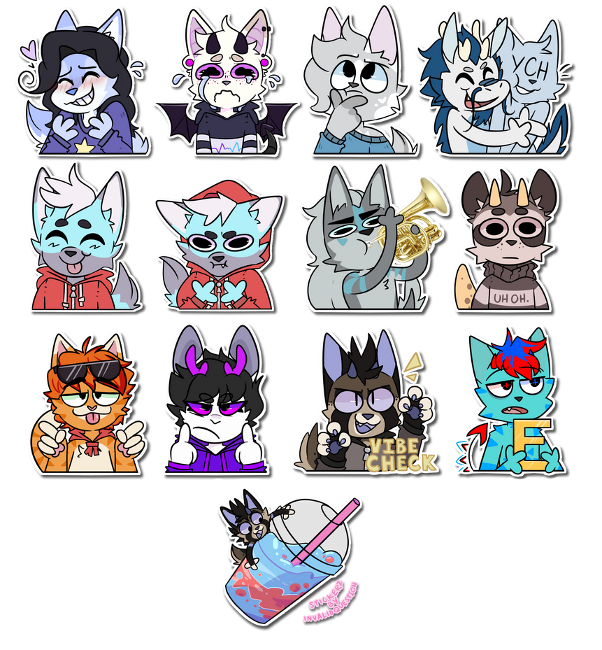 Patron Sticker Pack (F2U) by KaijuKole on DeviantArt
