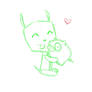 Invader Zim: GIR- sketch