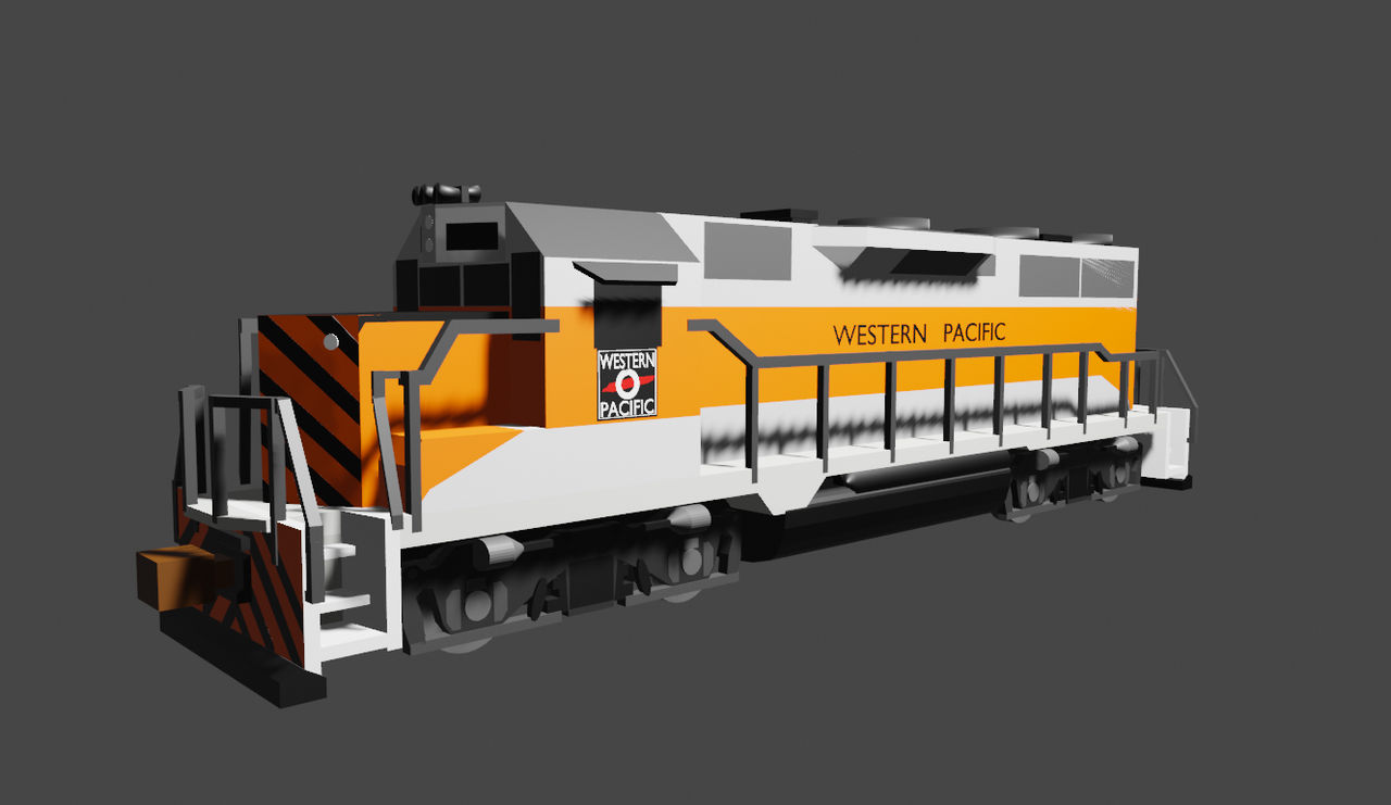 Western Pacific GP35 3D model by UtahRailfan5450 on DeviantArt