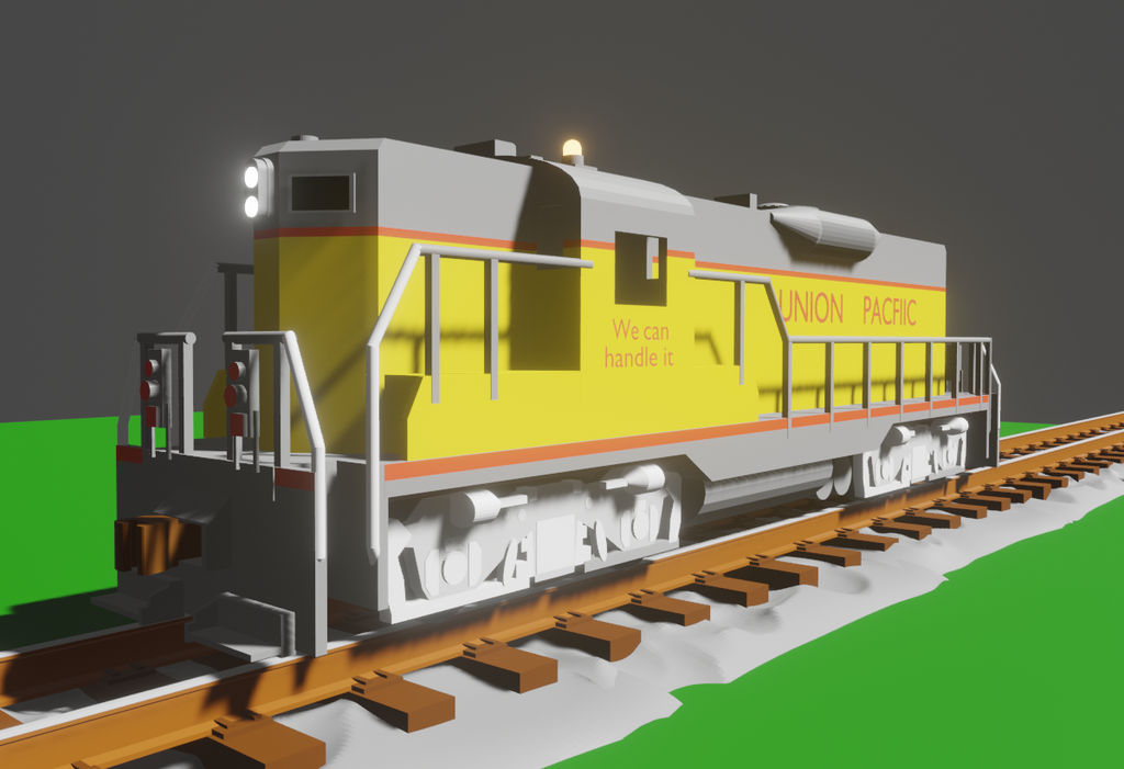 Gp9 Model Union Pacific GP9 3D Model by UtahRailfan5450 on DeviantArt