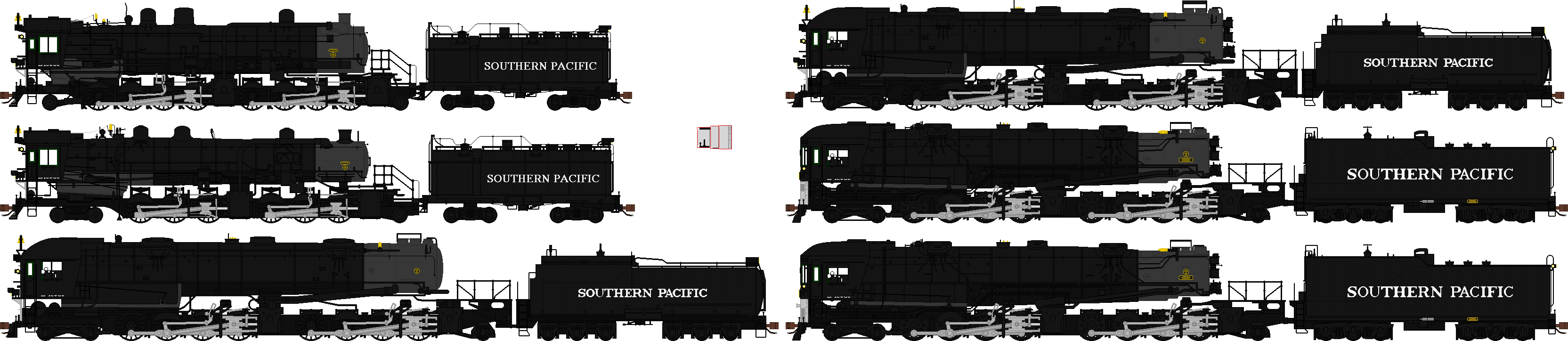 Deviantart Sp Train SP Cab Forward Sprites by UtahRailfan5450 on DeviantArt