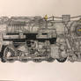 Polar Express Locomotive Drawing