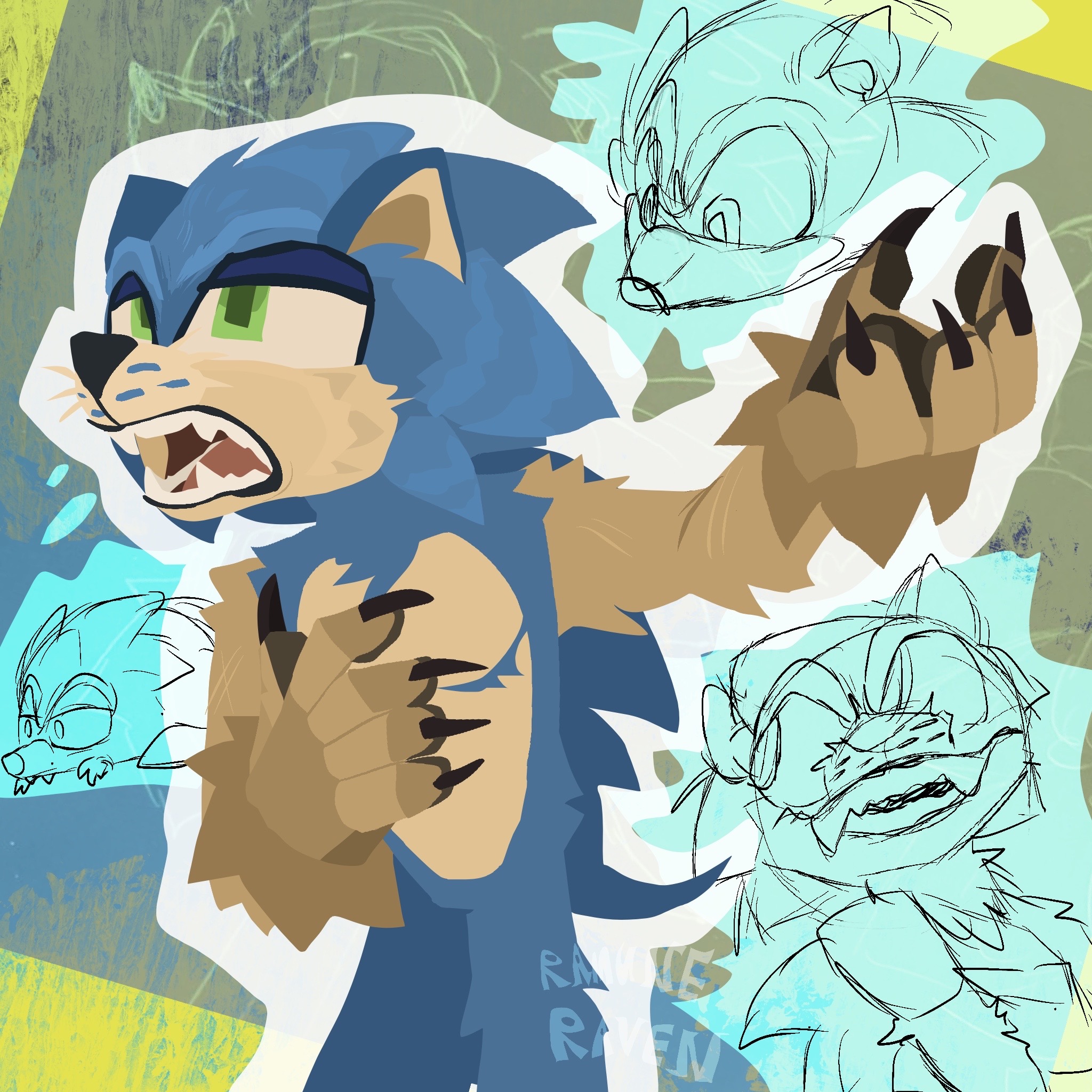 Sonic R Deviantart Sonic the hedgehog by RamuneRavenArt on DeviantArt