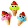 Ice cream felt accessories