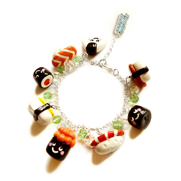 Sushi charm bracelet