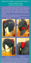 Ponytail wig tutorial 1