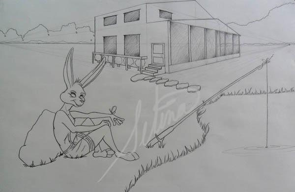 Fishing Bunny