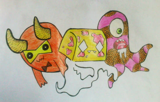 Doodle monsters