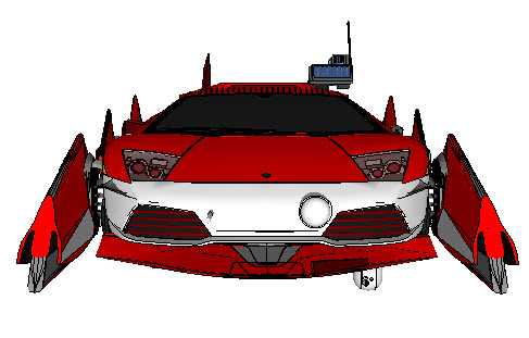 Grav Lambo Ferrari hybrid Front