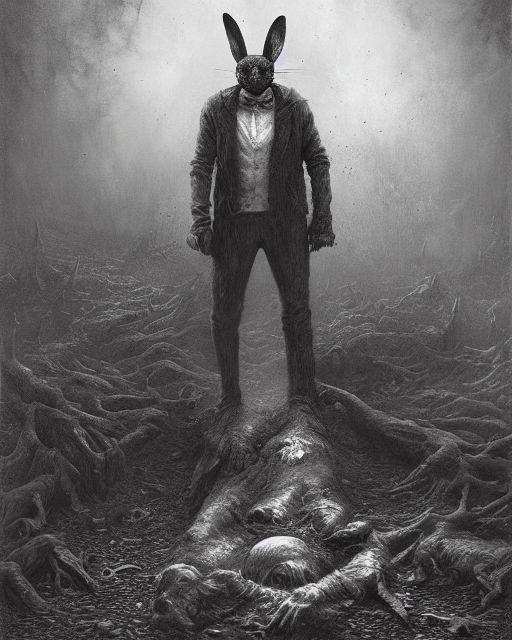 Serial killer bunny by evenlynrose on DeviantArt