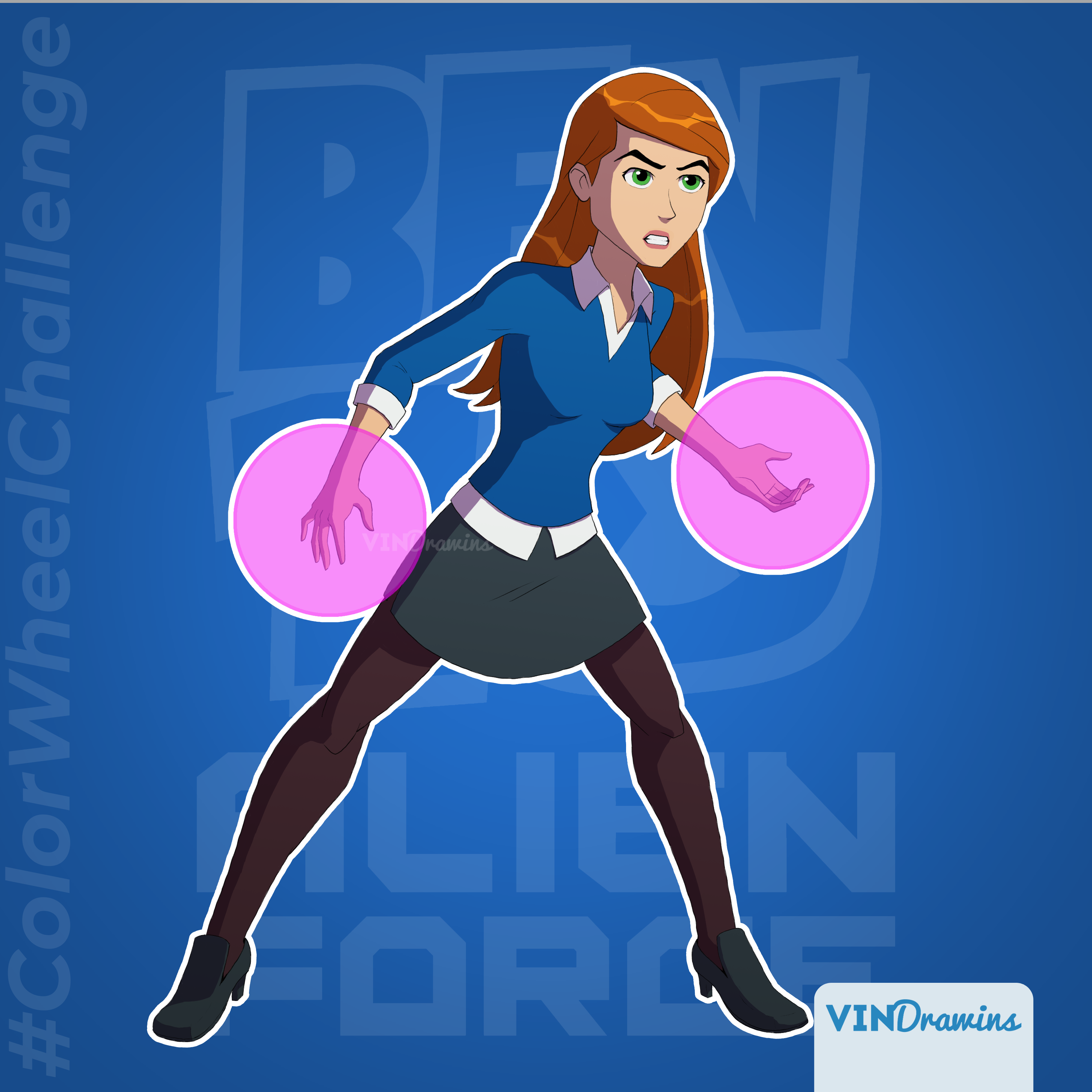 Gwen Tennyson Ben 10 Alien Force by VinDrawins on DeviantArt