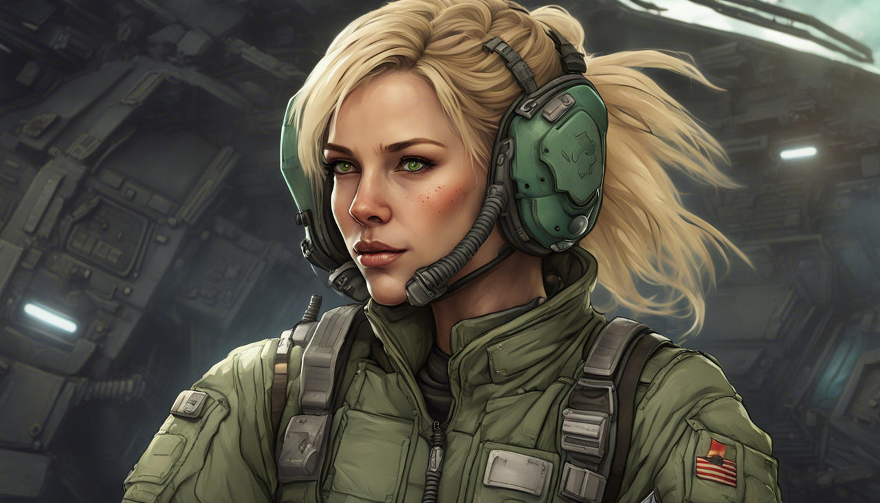 Female Pilot Deviantart A hardened female dropship pilot by leenas101 on DeviantArt