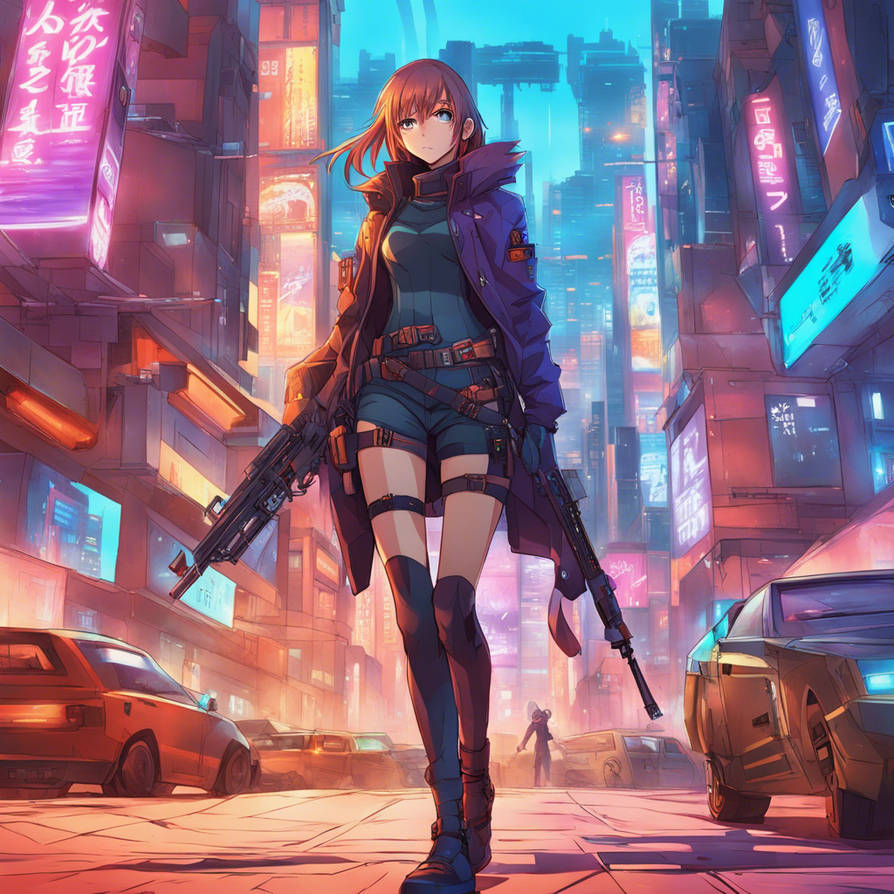 Cold Steel: The Silent Blade of Neo-Tokyo by leenas101 on DeviantArt