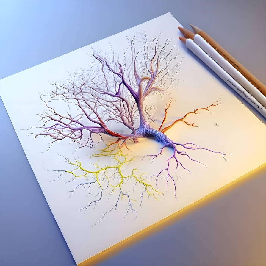 Neuron Graphic Drawing by Zarahaf on DeviantArt