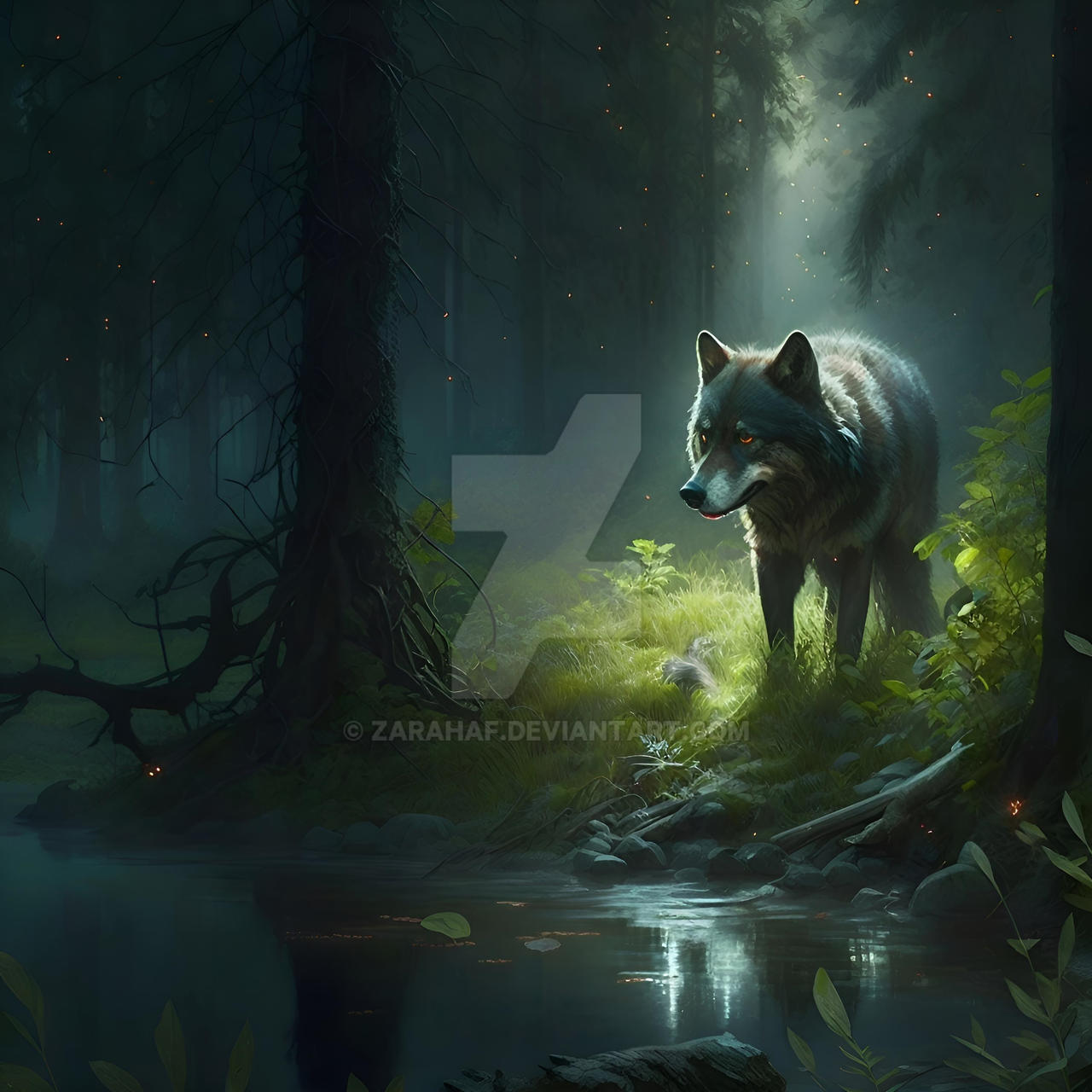 Computer Wolf Deviantart Wolf by Zarahaf on DeviantArt