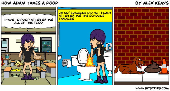 Poop Fall Comic How Adam Takes A Poop by AlexKeays on DeviantArt