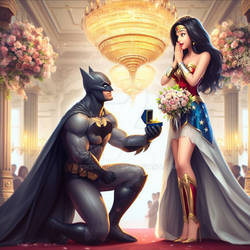 Batman Proposes To Wonderwoman