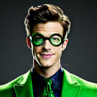 Grant Gustin as The Riddler by qwertyrdw on DeviantArt