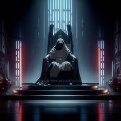 Darth Vader Sits On A Throne