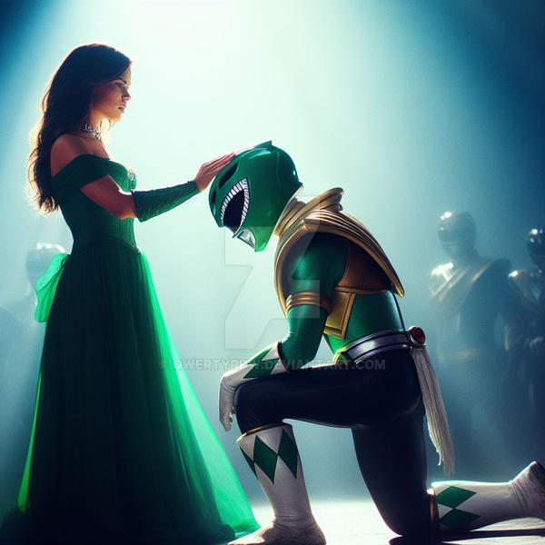 Green Ranger Rida The Evil Green Ranger Bows Before Rita Repulsa by qwertyrdw on DeviantArt