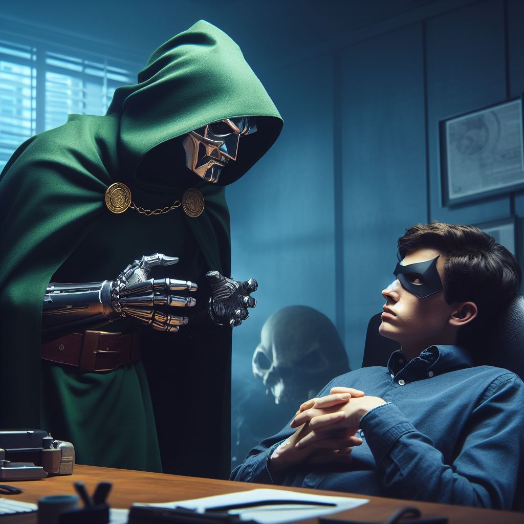 Doctor Doom Explains His Idea by qwertyrdw on DeviantArt