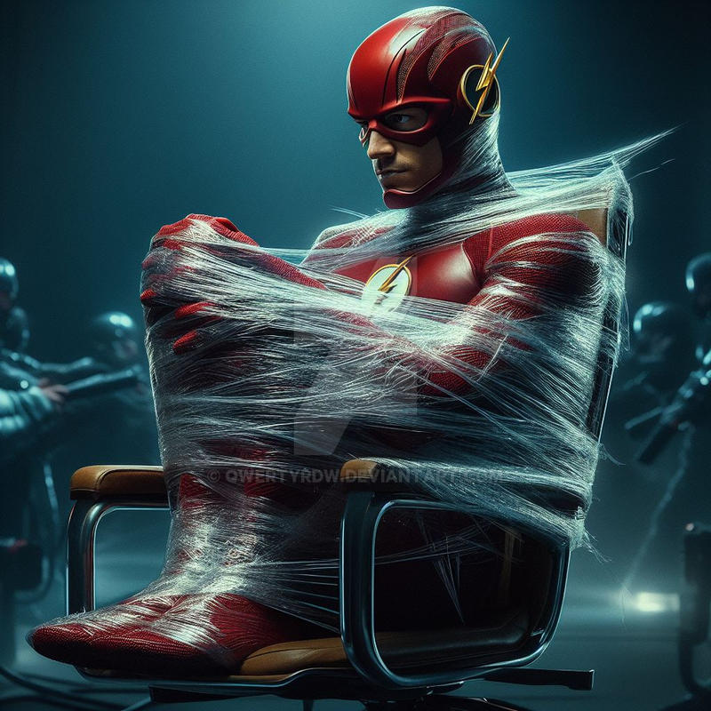 The Flash Wrapped in Plastic Wrap by qwertyrdw on DeviantArt
