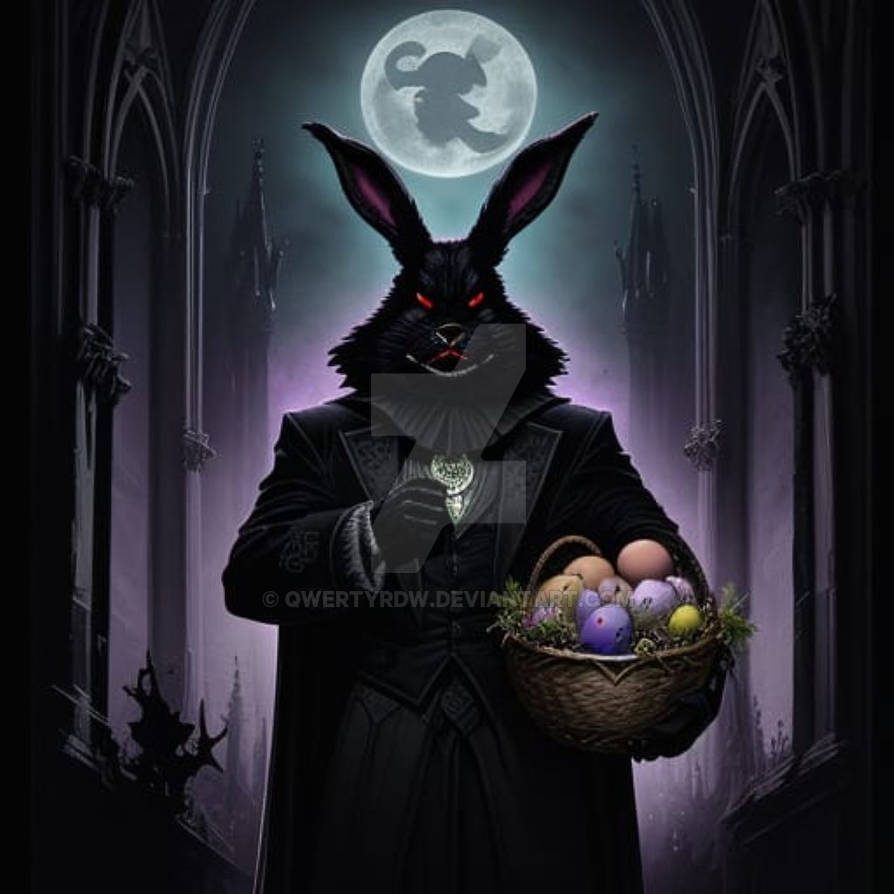Dark Easter Bunny by qwertyrdw on DeviantArt