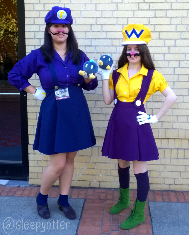Wario and Waluigi 2015 by sleepyotter