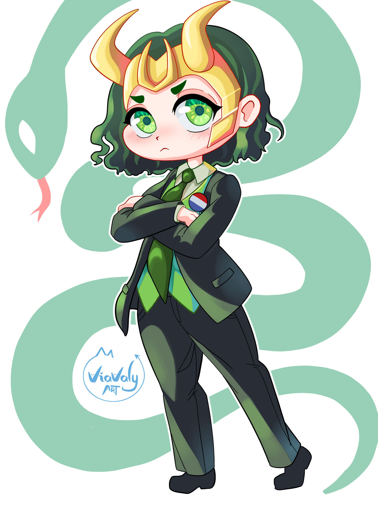 Chibi Loooksim Chibi Loki by ViavalyArt on DeviantArt
