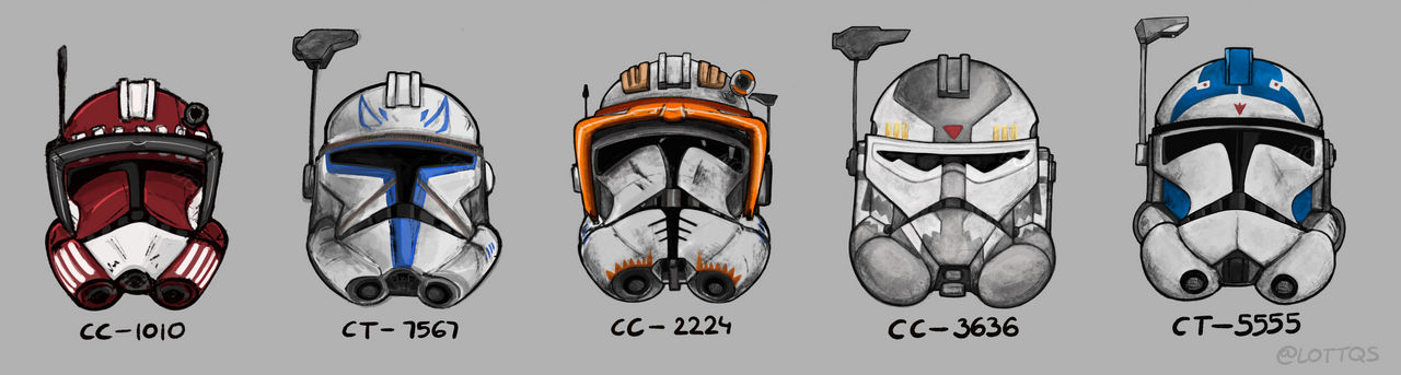 STAR WARS Clone Helmets By Lottqs On DeviantArt