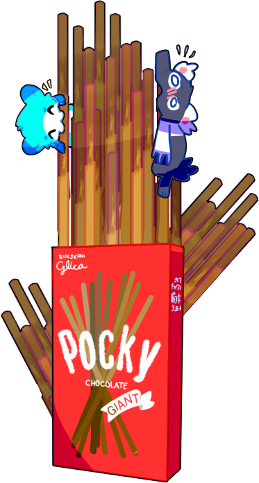 Munching on pocky