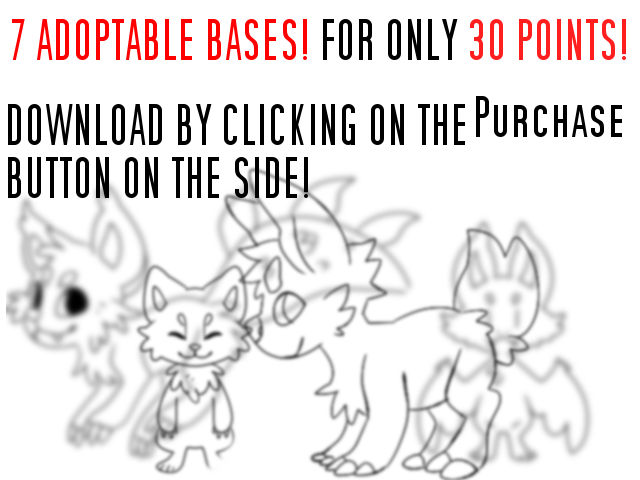 Adoptable Character Base 7 Adoptable Bases by Cherrysnakecat on DeviantArt