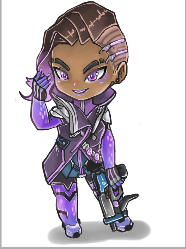 comission - Sombra Overwatch