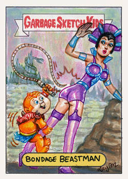 GPK sketch card Beastman 3