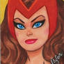 Upper Deck Avengers sketch card Scarlet Witch