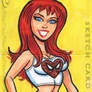 Marvel Premier Sketch Card: Mary Jane Watson