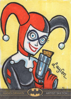 Batman: The Legend sketch card - Harley Quinn
