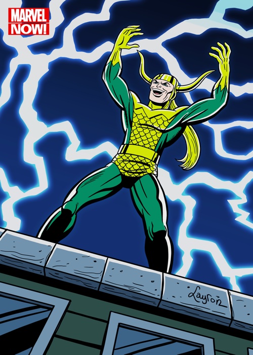 Marvel Now! Trading Card Illustration: Loki