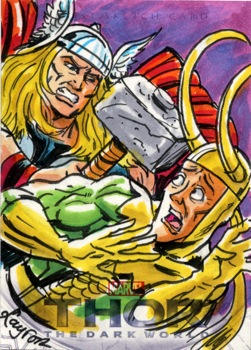 Thor: TDW Sketch Card - Thor and Loki