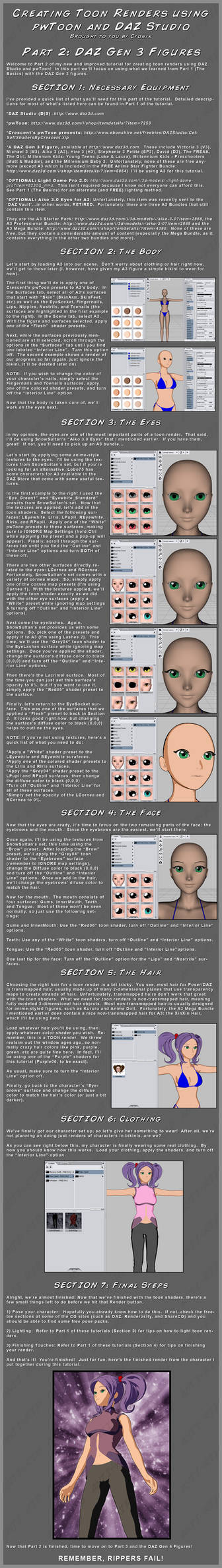 pwToon Tutorial 2 - DAZ Gen 3