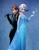 Anna and Elsa: Knight and Queen