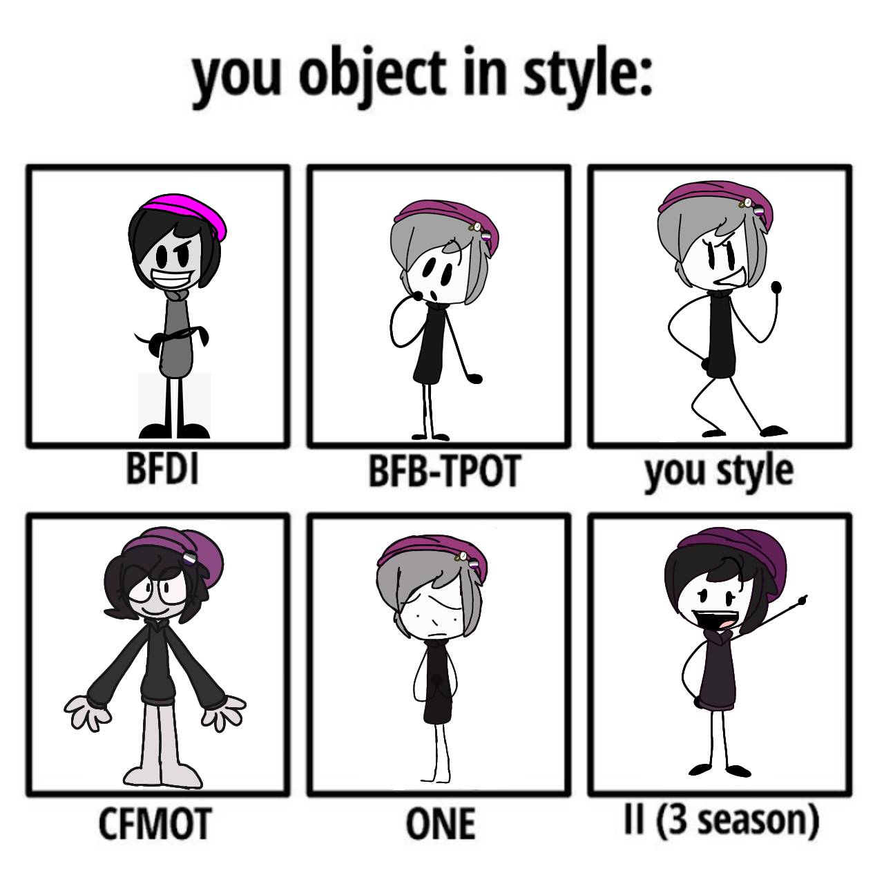 Made my main oc in object show art style by P0CKETGIRL0FFICIAL on ...