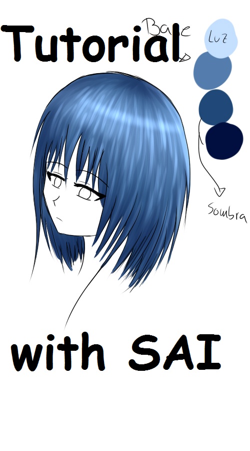 Tutorial.- Hair color with SAI [Spanish]