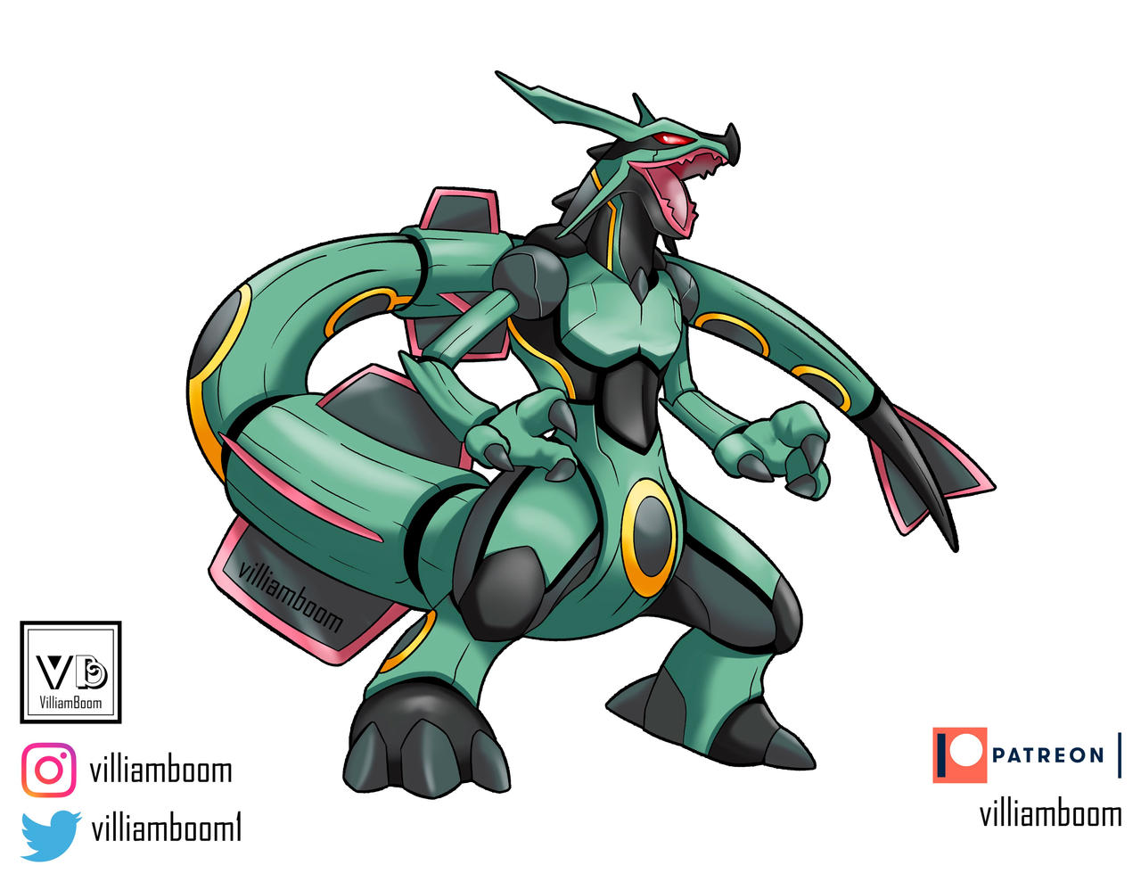Luxkrom (Luxray-Zekrom fusion) by jordanqv.deviantart.com on