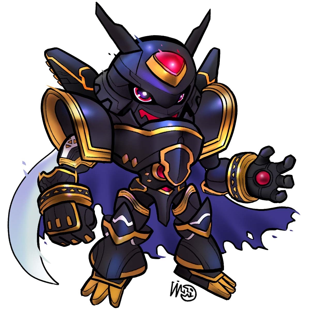 Alphamon Chibi by DoruFlaymDraGon on DeviantArt
