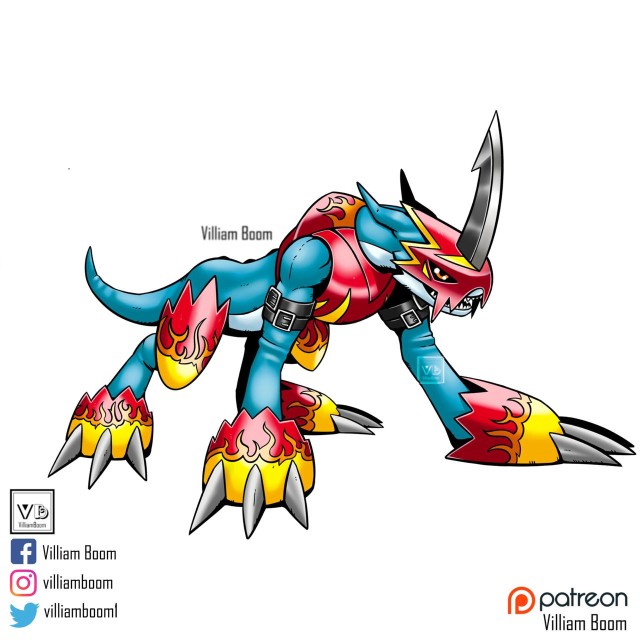 Flamedron Flamedramon by DoruFlaymDraGon on DeviantArt