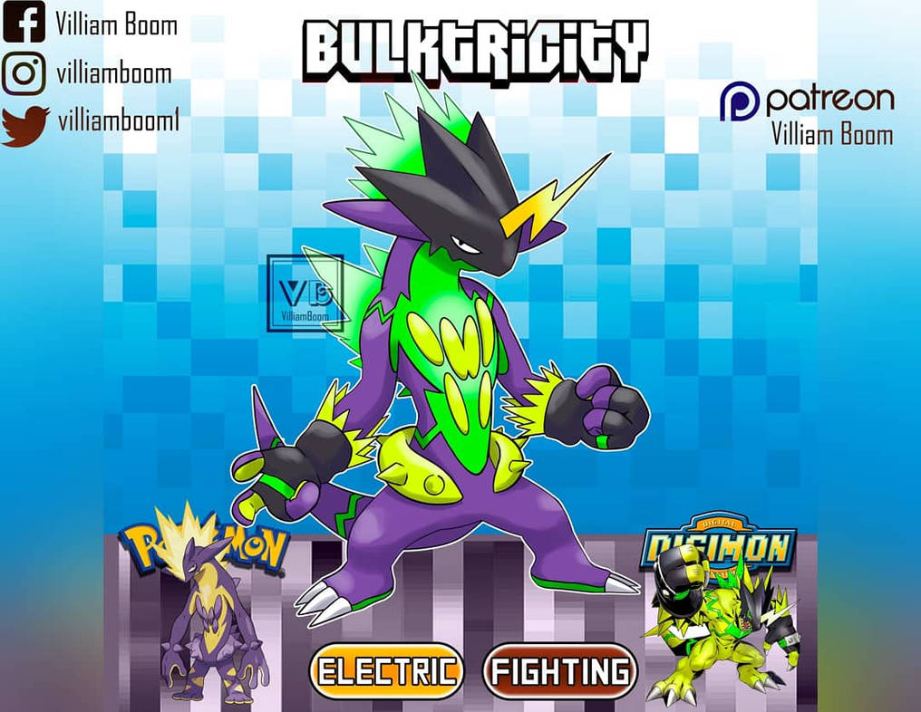 Bulkmon X Toxtricity by DoruFlaymDraGon on DeviantArt