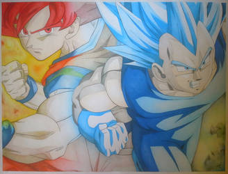 DragonBall A/1 colored pencil drawing FINISHED by turanneth