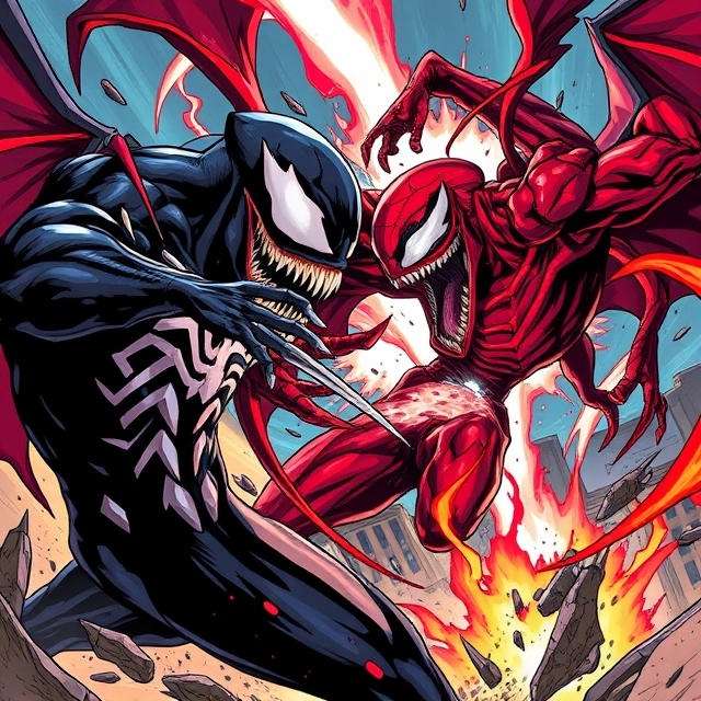 Venom and carnage ripping themselves apart 1994 by Meteorite36 on ...