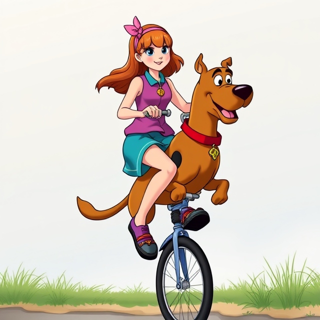 Daphne And Scooby Doo Riding A Unicycle Together By Meteorite36 On daphne-and-scooby-doo-riding-a-unicycle-together-by-meteorite36-on